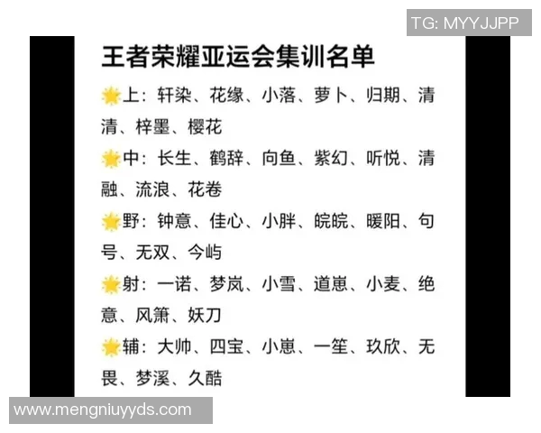王者荣耀亚运集训队全力备战展现中国电竞实力与团队精神 王者荣耀亚运集训队全力备战展现中国电竞实力与团队精神